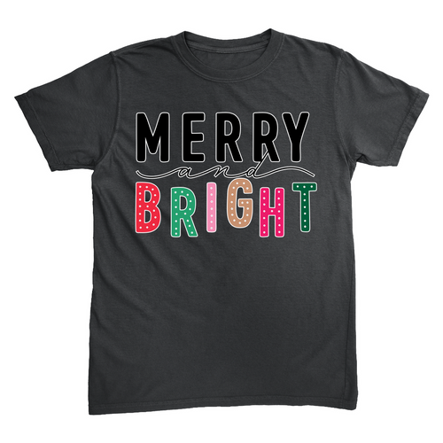 Merry & Bright Christmas T Shirt