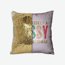 Sassy Little Christmas Sequin Reversible Pillow COVER