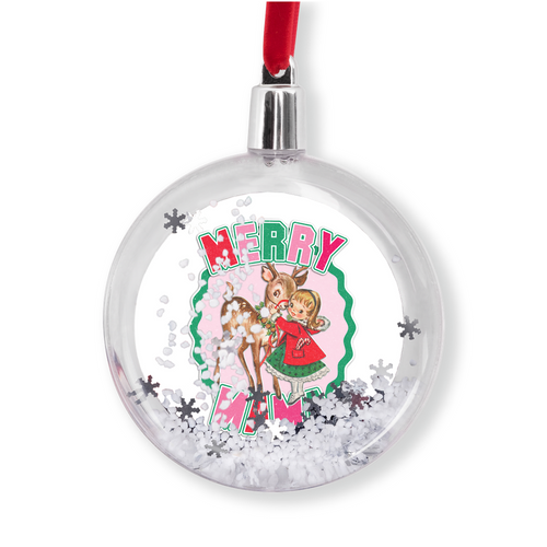 Merry Mama Snow Globe Ornaments
