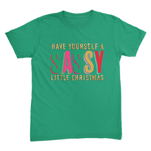 Sassy Little Christmas Glitter Effect T-Shirt