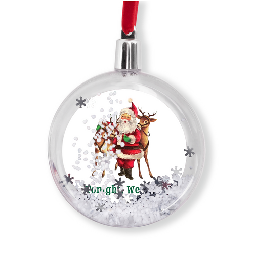 Tonight We Ride Snow Globe Ornaments