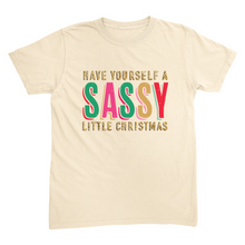 Sassy Little Christmas Glitter Effect T-Shirt