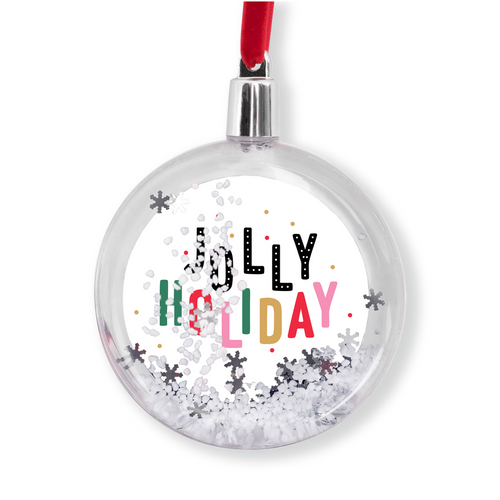 Jolly Holiday Snow Globe Ornaments