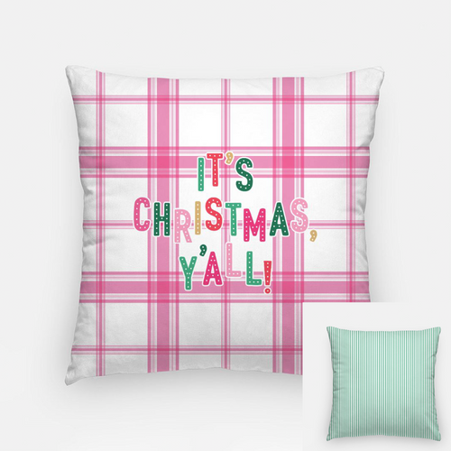 Christmas Y'all Pillow COVER