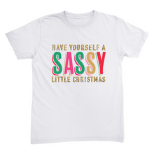 Sassy Little Christmas Glitter Effect T-Shirt