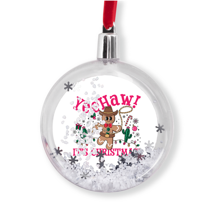 YeeHaw! Snow Globe Ornaments