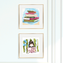 Giclee Set, Summer Reading List, Choice of Sizes - GinnyMoon
